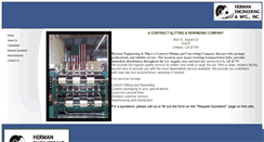 Desktop Screenshot of hermanengineering.com